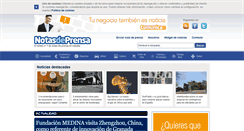 Desktop Screenshot of notasdeprensa.es