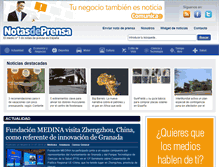 Tablet Screenshot of notasdeprensa.es
